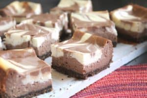 Nutella Swirl Cheesecake Bars 4C