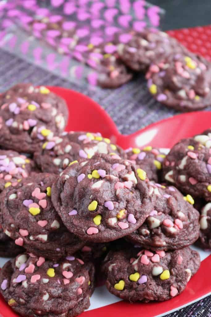Purple Velvet White Chocolate Chip Cookies 1
