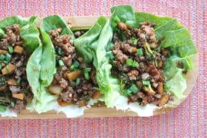 Asian Pork Lettuce Wraps 2