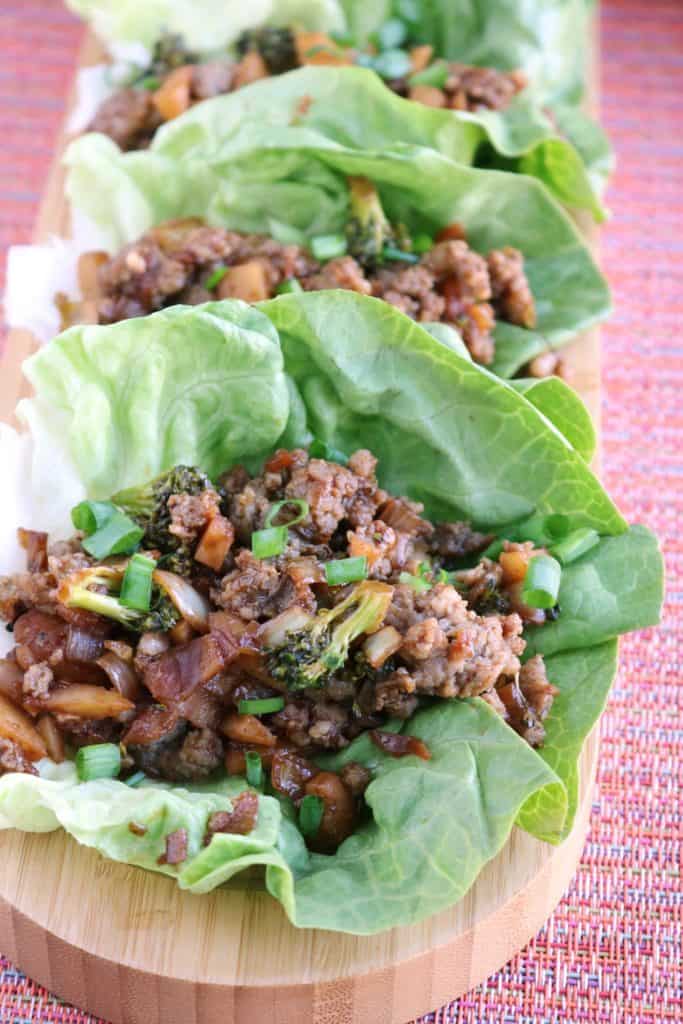 Asian Pork Lettuce Wraps 4