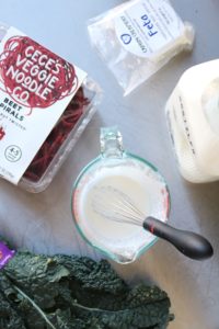Spiralized Beet Noodles with Feta Cream Sauce 1