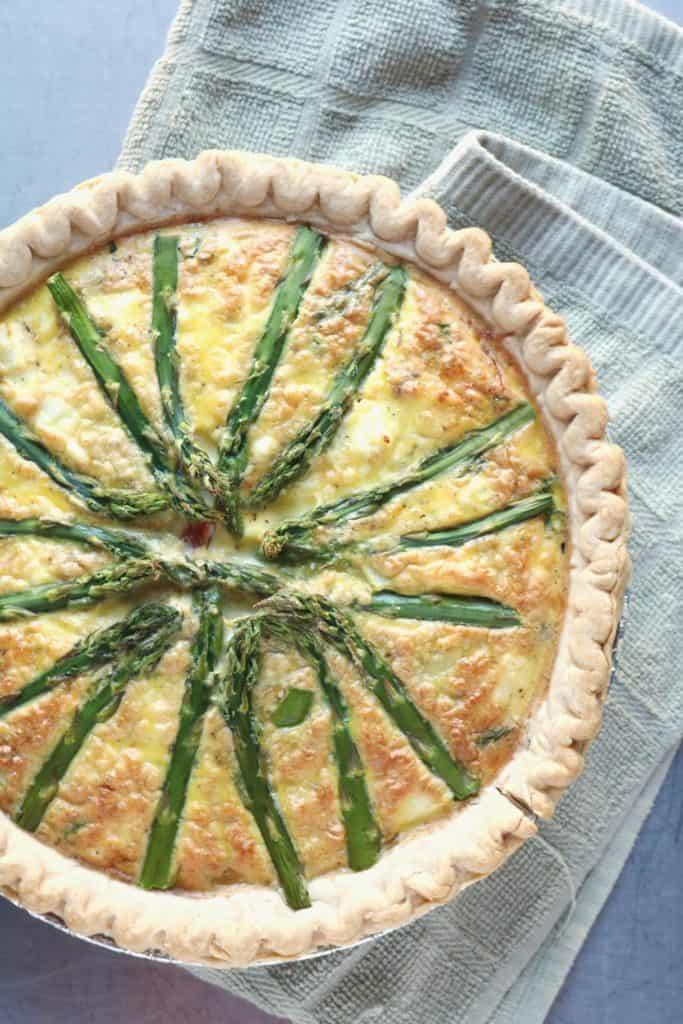 Greek Asparagus Quiche 4