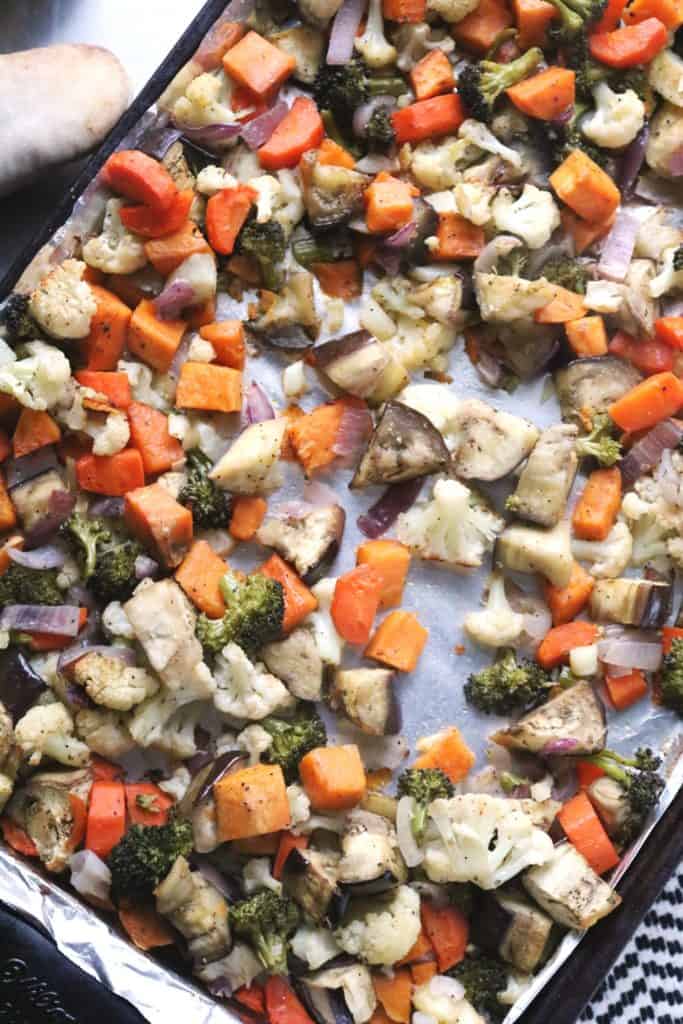 Roasted Veggie Bowl with Lemon Tahini Dressing 3