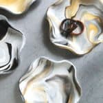 DIY Marbled Clay Ring Dish 9