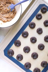 German Chocolate Thumbprint Cookies 1