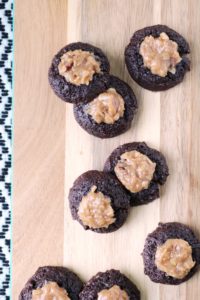 German Chocolate Thumbprint Cookies 3
