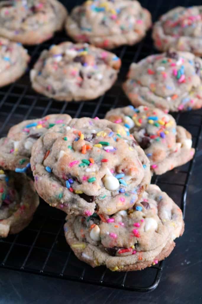 Sprinkle Chocolate Chip Cookies The Spiffy Cookie