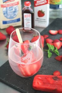 Strawberry Mojito Popsicles 3x