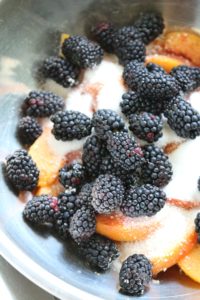 Blackberry, Peach & Goat Cheese Pie 1