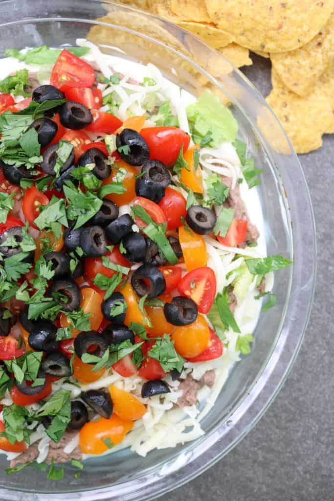Mexican 7 Layer Hummus Dip 3