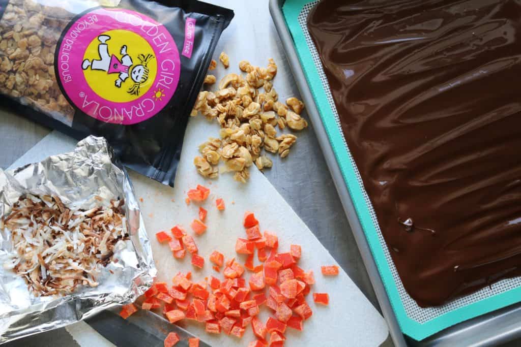 Tropical Granola Chocolate Bark 1
