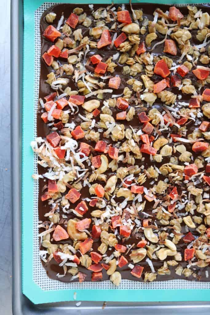 Tropical Granola Chocolate Bark 2