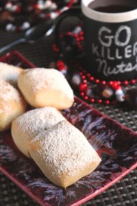 Baked Peanut Butter Beignets with Chocolate-Coffee Sauce 3