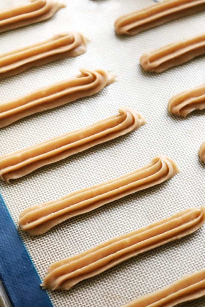 Baked Peanut Butter Churros with Chocolate Caramel Sauce 1