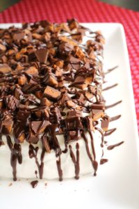 Peanut Butter & Chocolate Ice Cream Sandwich Cake 1
