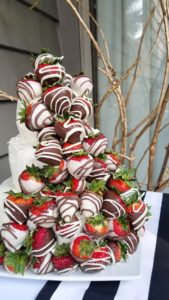 White Chocolate Covered Strawberry Vanilla Cake 2
