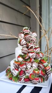 White Chocolate Covered Strawberry Vanilla Cake 4