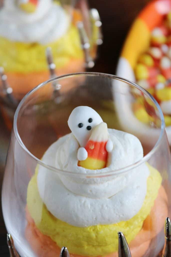 Candy Corn Cheesecake Mousse 4