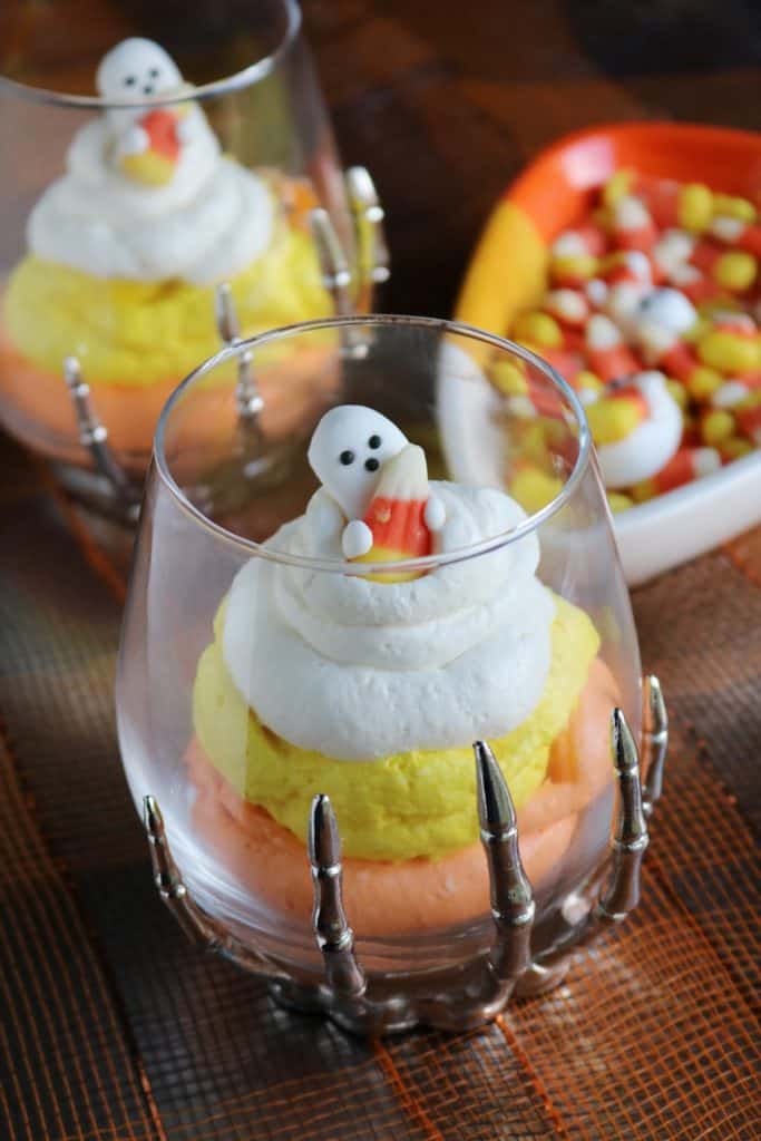 Candy Corn Cheesecake Mousse 5