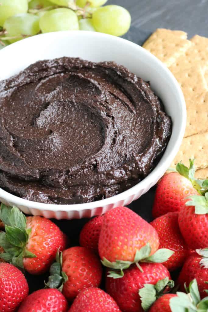 Dark Chocolate Peanut Butter Dessert Hummus 2