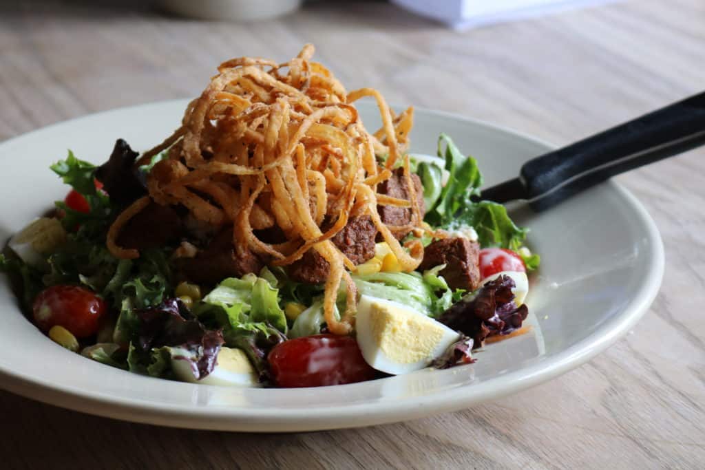 Hofbrauhaus Black and Bleu Steak Salad
