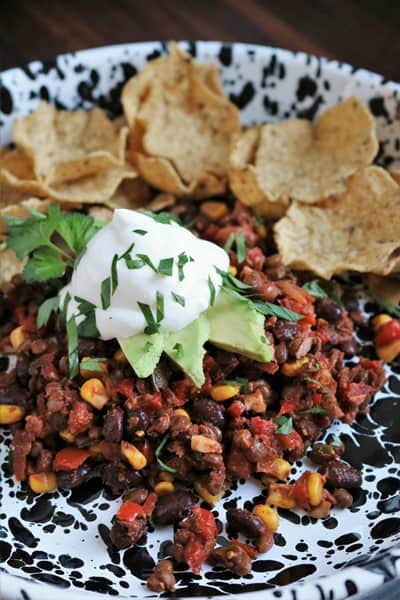Lentil Taco Skillet #lentls #tacoskillet