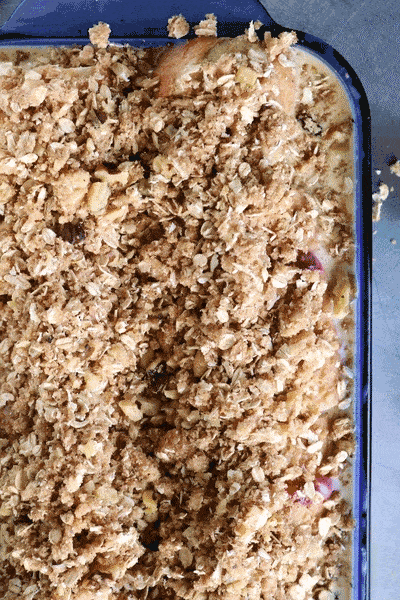 Baked Cranberry Eggnog French Toast GIF