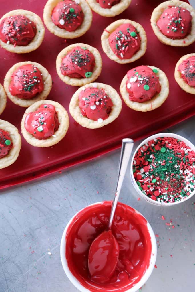 Red Velvet Truffle Sugar Cookie Cups 2