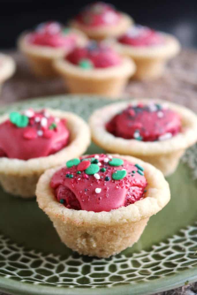 Red Velvet Truffle Sugar Cookie Cups 3