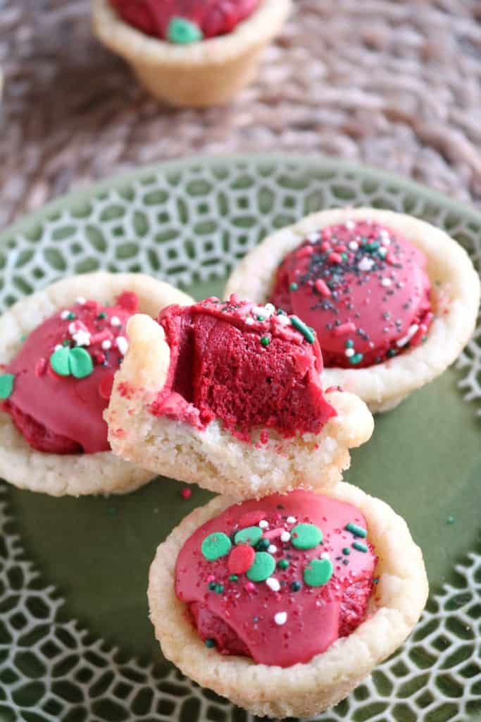 Red Velvet Truffle Sugar Cookie Cups 4