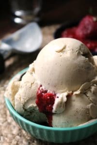 Black Pepper Ice Cream with Strawberry Chia Jam 2