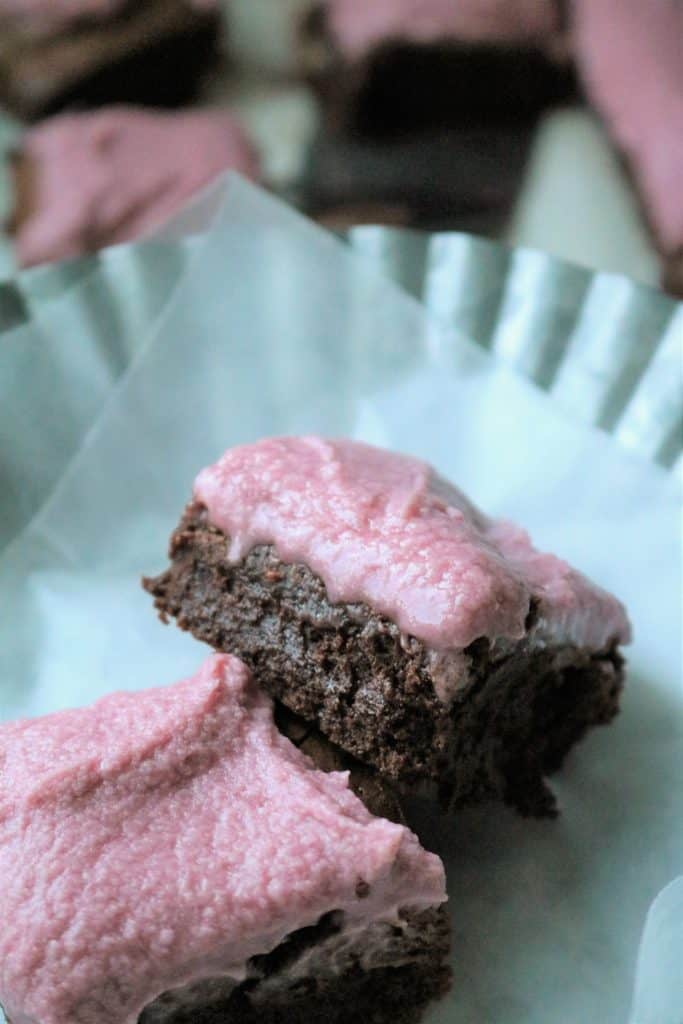 Gluten Free Frosted Red Wine Brownies 4