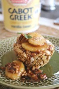 Bananas Foster Breakfast Yogurt Cheesecakes 4