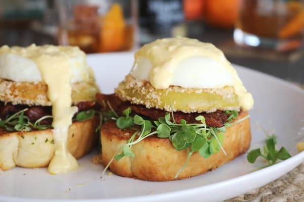 Fried Green Tomato BLT Benedicts 2