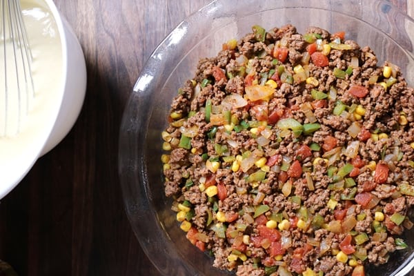 Impossible Texas Tamale Pie Filling.