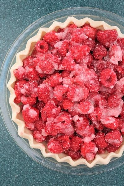 Raspberry Almond Streusel Pie with Allspice Whipped Cream 1