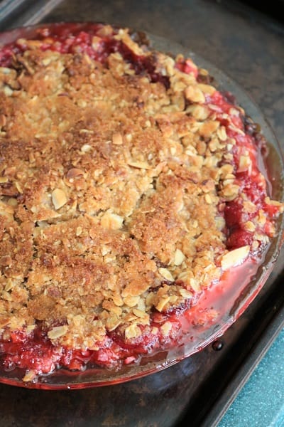 Raspberry Almond Streusel Pie with Allspice Whipped Cream 2