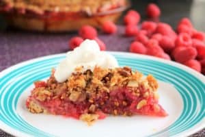 Raspberry Almond Streusel Pie with Allspice Whipped Cream 3