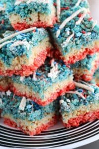 Patriotic Layer Rice Crispy Treats 4