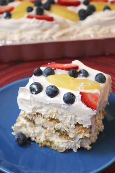 No-Bake Pineapple Lush Dessert Lasagna 4