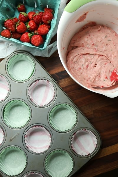 Strawberry Basil Cupcakes with Chocolate Balsamic Frosting 1