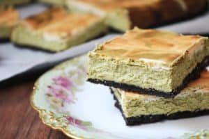 Matcha Swirl Cheesecake Bars 3