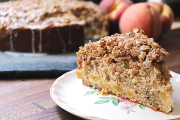 Peach-Basil Coffee Cake 3