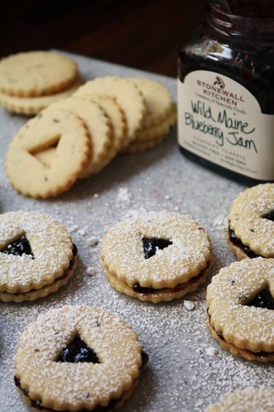 Rosemary Linzer Cookies with Blueberry Jam 2