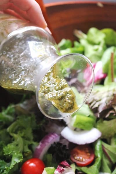 Basil Pesto Salad Dressing 2