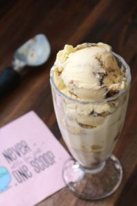 Honey Roasted Garlic Ice Cream with Balsamic Swirl 1
