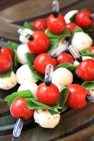 Caprese Salad Skewers with Balsamic Droppers 2