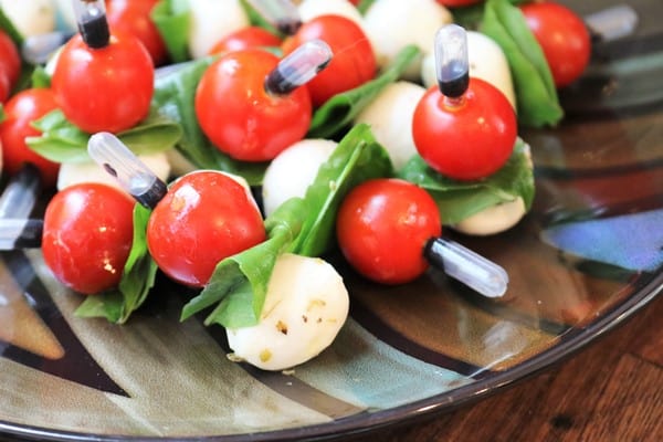Caprese Salad Skewers with Balsamic Droppers 3