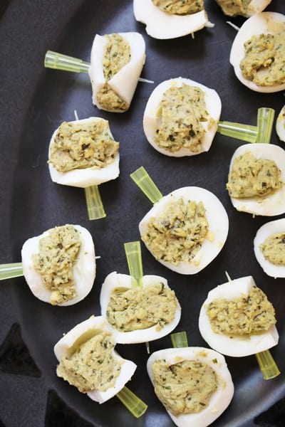 Pesto Deviled Eggs 1
