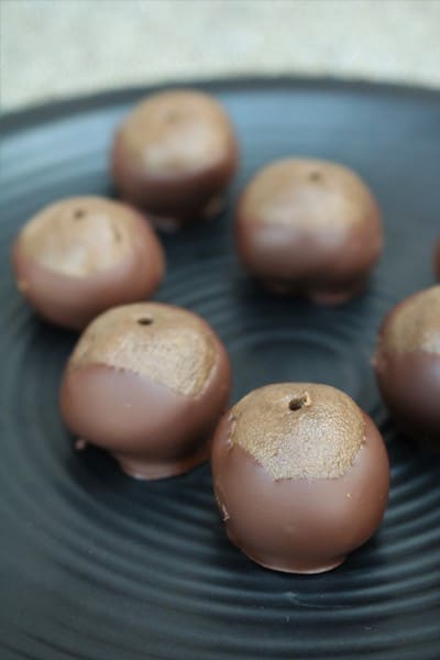 Double Chocolate Buckeyes by The Spiffy Cookie